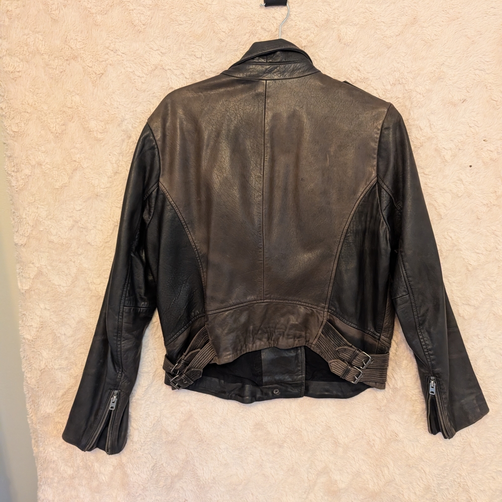 Lucky Brand Black Leather Jacket - Picture 5 of 7